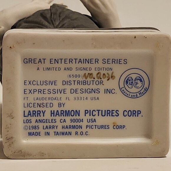 OLIVER HARDY GREAT ENTERTAINER SERIES STATUE FIGURINE LAUREL & HARDY LT ED 1985 - Picture 5 of 7